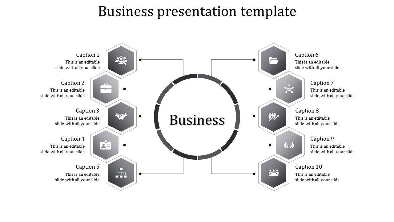 Effective Business Presentation Template Slide Design